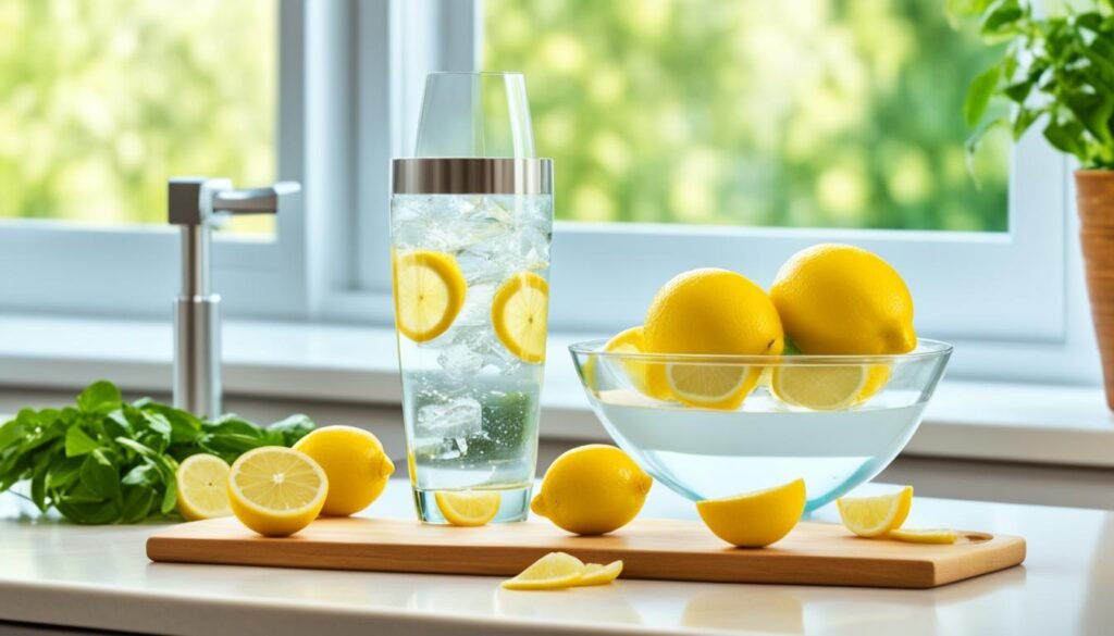 cómo preparar agua con limón