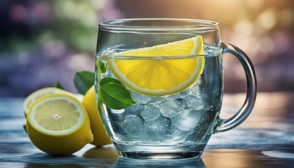 propiedades del agua con limón